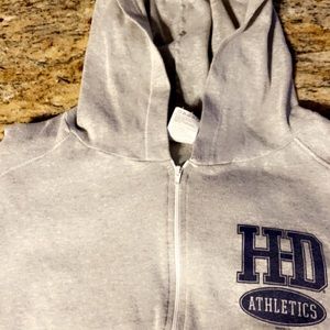 Women’s Harley Davidson loose fit Xl grey zip up hoodie.